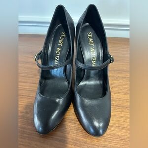 Stuart Weitzman Mary Jane Black Heels Size 9B